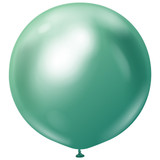 36" Mirror Green Kalisan Latex Balloons (2)