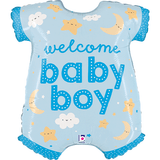 31 inch Baby Boy Onesie Foil Balloon (1)