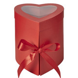 Red Ella Lined Heart Hat Box (1)