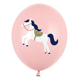 12 inch Little Horse Pale Pink Latex Balloons (6)