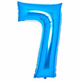 34 inch Amscan Blue Number 7 Foil Balloon (1)