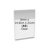Clear A5 Acrylic Plaque Sheet - 14.8cm x 21cm (no holes) (1)