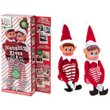 12 inch Red Boy & Girl Elf Figure Duo Pack (1)