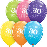 11" 30-A-Round Tropical Assortment Latex Balloons (25)