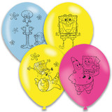 11 inch SpongeBob SquarePants Latex Balloons (6)