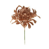 22cm Rose Gold Glitter Mistletoe Pick (1)