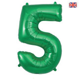 34 inch Oaktree Green Number 5 Foil Balloon (1)