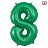 34 inch Oaktree Green Number 8 Foil Balloon (1)