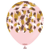 12 inch Safari Savanna Macaron Pink Kalisan Latex Balloons (25)