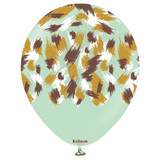 12 inch Safari Savanna Macaron Green Kalisan Latex Balloons (25)