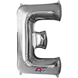 34 inch Silver Letter E Foil Balloon (1)