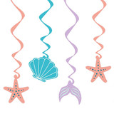 Mermaid Tales Swirl Decorations (6)