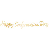 Happy Confirmation Day Golden Letter Paper Banner - 1.6m (1)