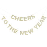 Cheers to the New Year Champagne Letter Banner - 2.5m (1)