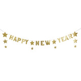 Happy New Year Gold Star Letter Banner - 2m (1)