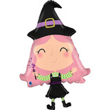 33 inch Lovable Witch Foil Balloon (1)