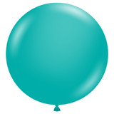 36" Teal Tuftex Latex Balloons (10)