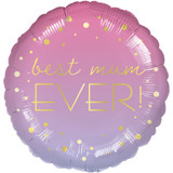 18 inch Best Mum Ever Pink & Purple Ombre Foil Balloon (1)