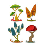 Thinlits Funky Toadstools By Tim Holtz Die Set (5)