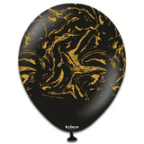 12 inch Space Nebula Black Gold Kalisan Latex Balloons (25)