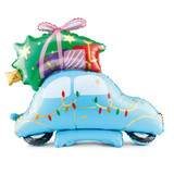 42 inch Standing Christmas Car Foil Balloon (1)