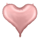 30 inch Light Pink Satin Heart Foil Balloon (1)
