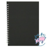 A4 Black Portrait Spiral Bound Sketchbook (1)