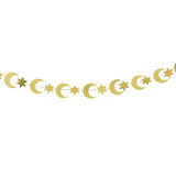 Moon & Stars Golden Paper Banner - 4m (1)