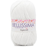 Stylecraft Bellissima DK Wondrous White Acrylic Yarn - 100g (1)
