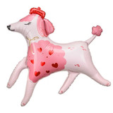 41 inch Pink Poodle Foil Balloon (1)