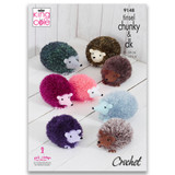 King Cole Tinsel Hedge Hogs Crochet Pattern (1)