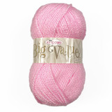 King Cole Big Value Pink Aran Acrylic Yarn - 100g (1)