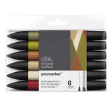 Winsor & Newton Landscape Tones Promarker Set (6)