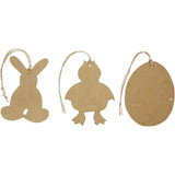 Easter Ornament Blanks Set (3)