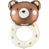 26 inch Teddy Baby Rattle Foil Balloon (1)