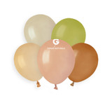 5" Naturals Assorted Gemar Latex Balloons (50)