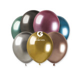 5" Shiny Assorted Gemar Latex Balloons (50)