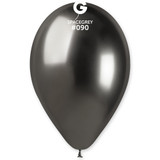 13" Shiny Space Grey Gemar Latex Balloons (50)