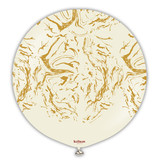24 inch Space Nebula White Sand Gold Kalisan Latex Balloon (1)