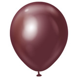 12" Mirror Burgundy Kalisan Latex Balloons (50)