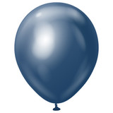 12" Mirror Navy Kalisan Latex Balloons (50)