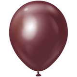 18" Mirror Burgundy Kalisan Latex Balloons (25)