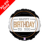 9 inch Birthday Classic Round Foil Balloon (1) - UNPACKAGED
