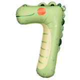 34 inch Crocodile Number 7 Foil Balloon (1)