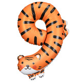 34 inch Tiger Number 9 Foil Balloon (1)