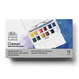 Winsor & Newton Cotman Watercolour Palette Pocket Set (12)