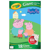 Peppa Pig Crayola GIANT Colouring Pages & Stickers Pack (1)