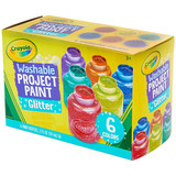 Crayola Glitter Washable Paint Set (6)