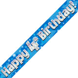 4th Birthday Blue Banner - 2.7m (1)