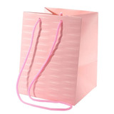 Pink Woven Textured Hand Tie Bag (1)